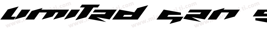 limited gen shin字体转换